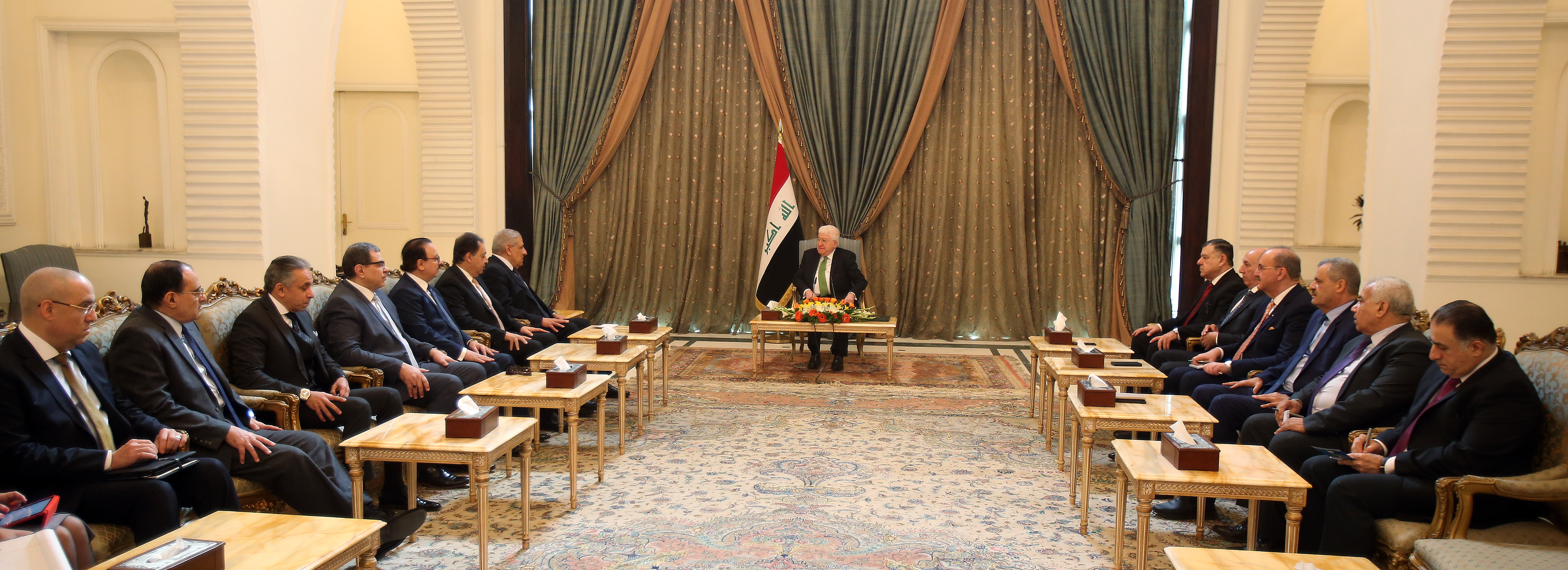 معصوم ومحلب يؤكدان على تعزيز العلاقات بين العراق ومصر