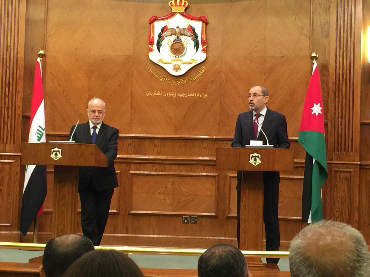 العراق والأردن يؤكدان على الحل السياسي للأزمة السورية