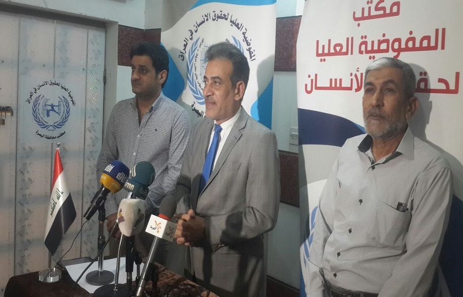 حقوق الإنسان في البصرة تطالب عبد المهدي بقرارات جادة لإنقاذ أهل المحافظة من التلوث