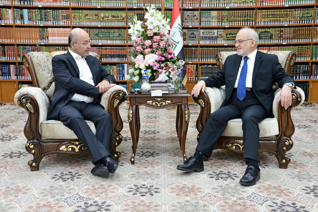 صالح والجعفري يبحثان الوضع السياسي في العراق