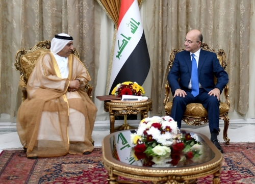 صالح يؤكد على عمق العلاقات بين العراق ودولة الإمارات العربية