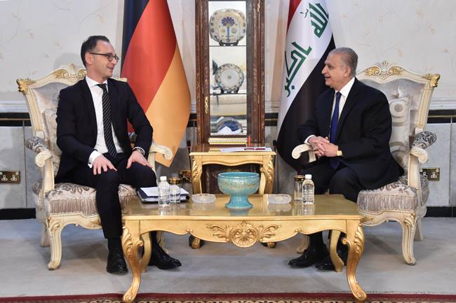 الحكيم وماس يؤكدان على تعزيز العلاقات بين العراق والمانيا