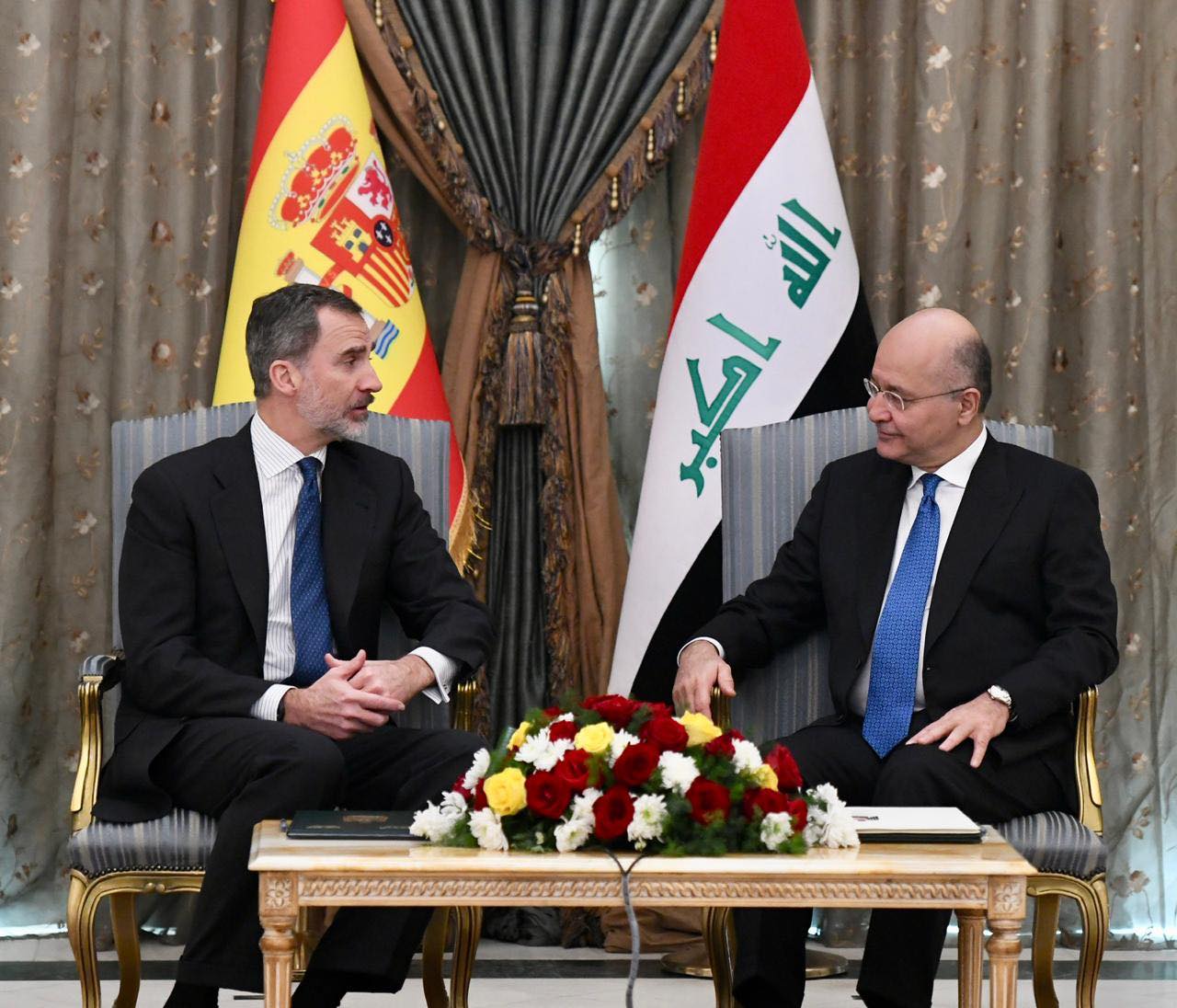 ملك إسبانيا:قواتنا ستبقى في العراق وسنشارك في إعماره