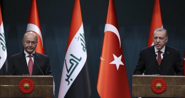 أردوغان وصالح يؤكدان على تعزيز التعاون بين العراق وتركيا في كافة المجالات