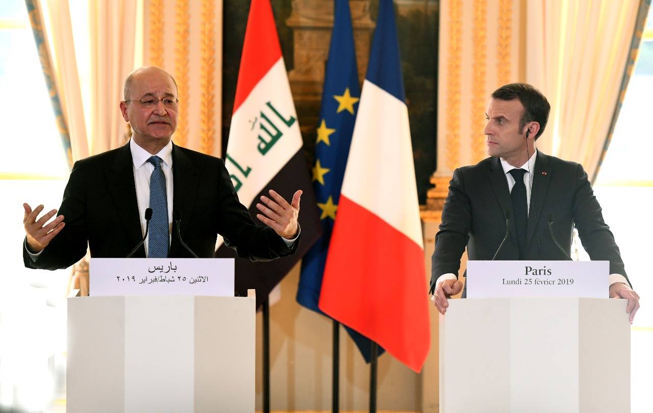 صالح من باريس:العراق يتطلع إلى شراكة فعلية مع فرنسا والاتحاد الأوروبي