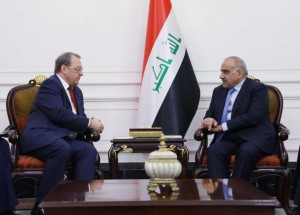 عبد المهدي وبوغدانوف يؤكدان على تعزيز التعاون بين بغداد وموسكو