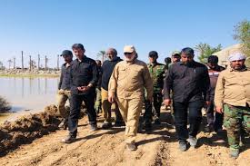 “المهندس” يشيد بدور الحشد في إنقاذ الأراضي الزراعية الإيرانية من السيول