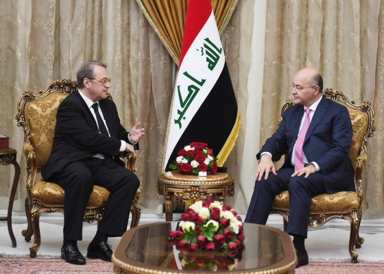 صالح يؤكد على تعزيز العلاقات بين بغداد وموسكو