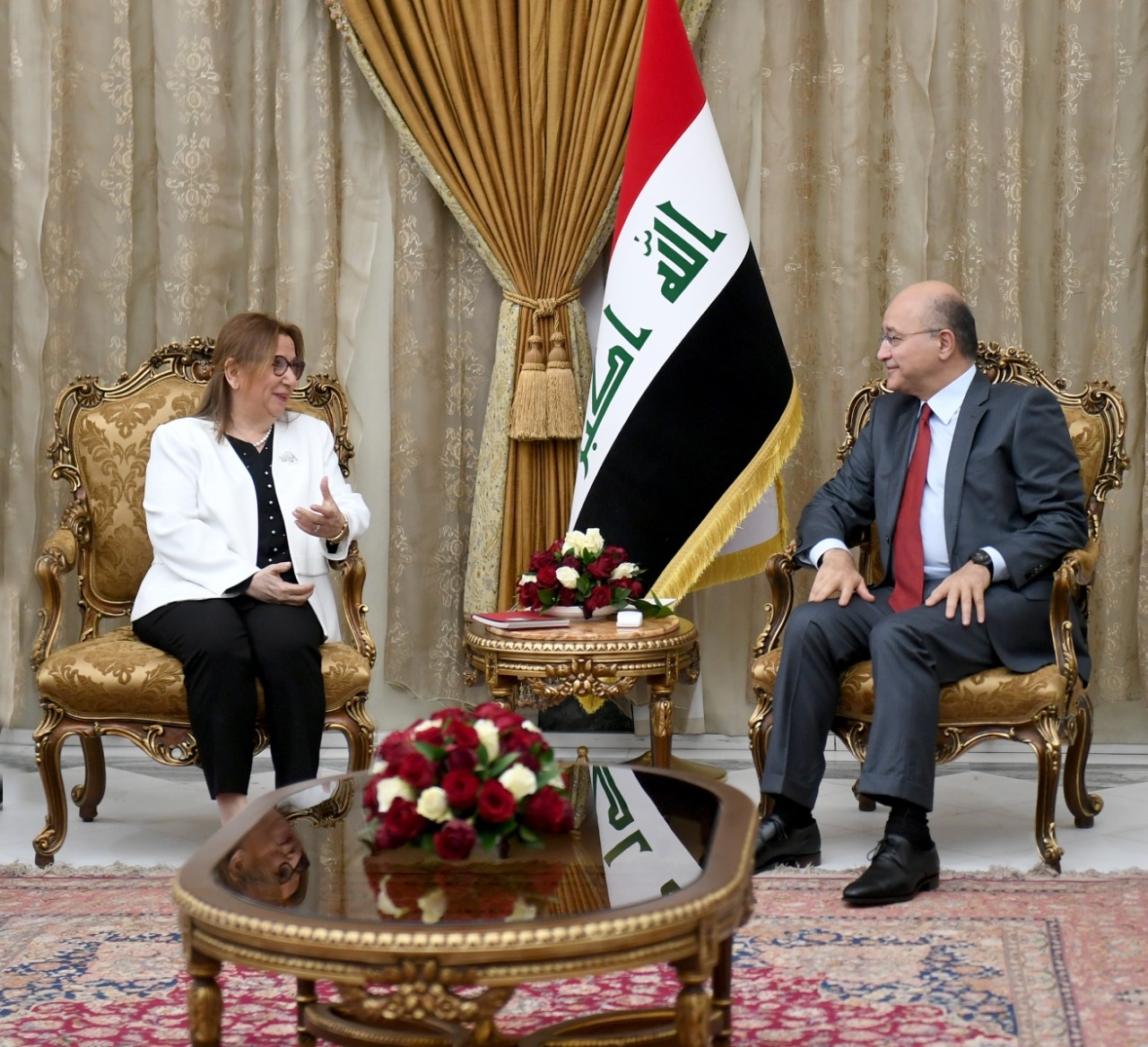 صالح يدعو تركيا إلى المشاركة في إعمار العراق