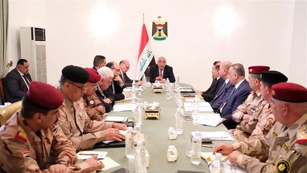 المجلس الوزاري للأمن الوطني يجتمع برئاسة عبد المهدي