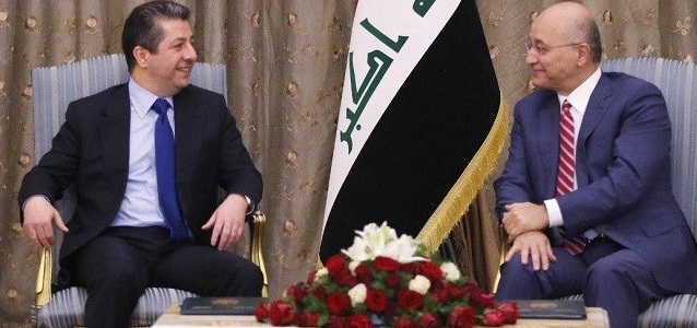 صالح يؤكد على مواصلة التنسيق بين بغداد وأربيل