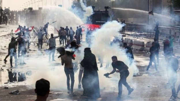 حقوق الإنسان العراقي :3073  شخصا بين قتيل وجريح جراء استخدام القوة المفرطة ضد انتفاضة الشباب