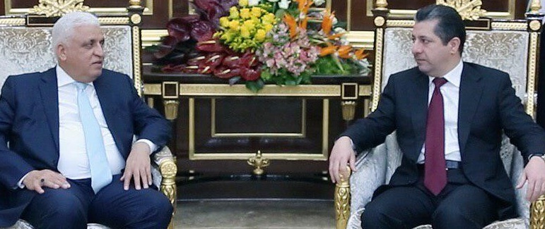 الفياض في أربيل لتشكيل تحالف سياسي بين الأحزاب الكردية والحشدوية لدعم بقاء عبد المهدي