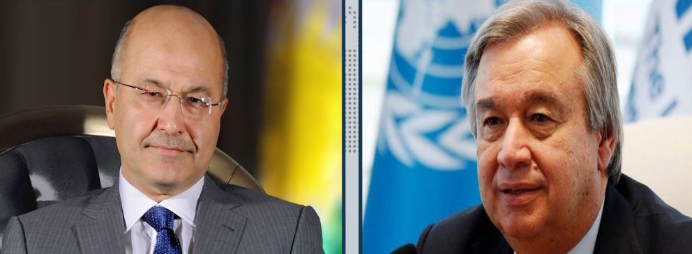 صالح يتصل هاتفيا بالأمين العام للأمم المتحدة  لإيقاف الهجوم التركي على أكراد سوريا!