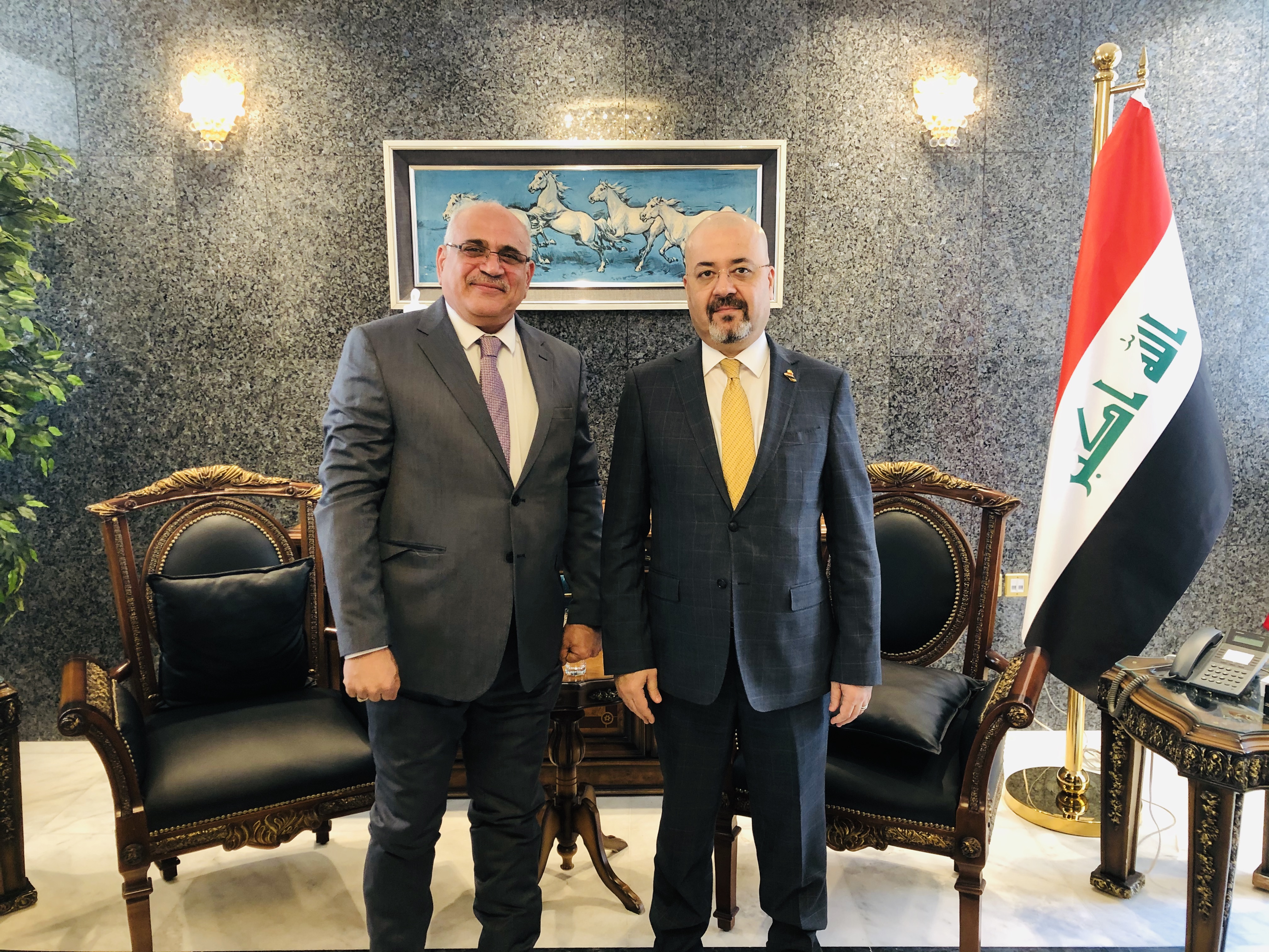 شبكة اخبار العراق تزور السفير العراقي بالأردن وتقدم له التهنئة