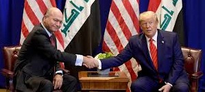 ترامب يعتزم مناقشة موضوع انسحاب قواته من العراق مع صالح على هامش أعمال منتدى دافوس