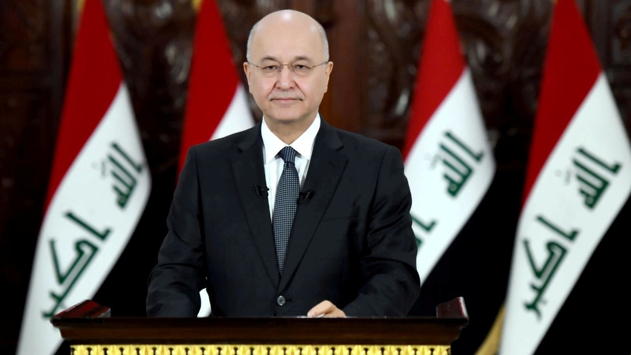 الرئيس العراقي يدعو إلى توحيد الصفوف للحفاظ على أمن الوطن وسيادته