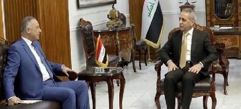 زيدان والكاظمي يبحثان قانون جهاز المخابرات