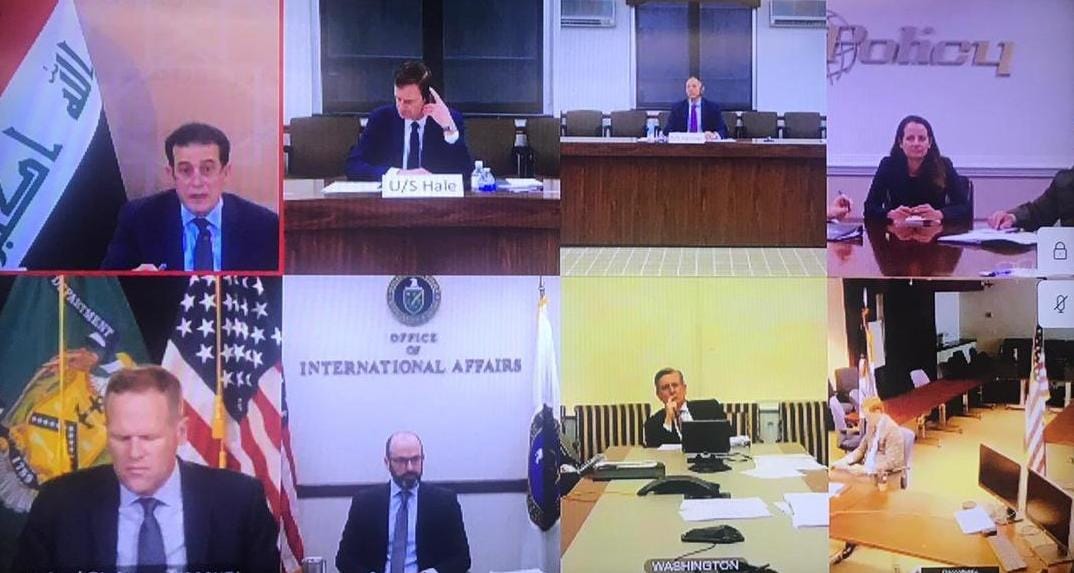 العراق والولايات المتحدة يؤكدان على تعزيز التعاون في كافة المجالات بحسب بيان الحوار الإستراتيجي