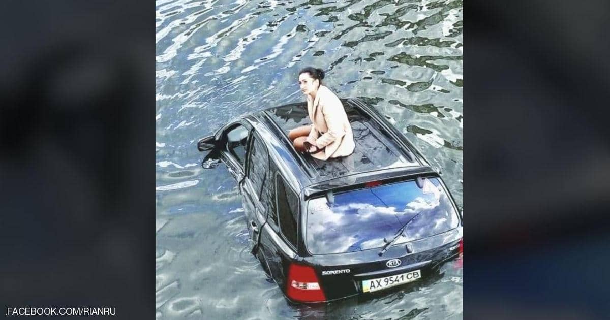 “تيتانيك أوكرانيا”.. فتاة محاصرة في النهر والسبب قطة
