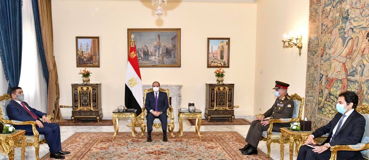 السيسي:مصر حريصة على التعاون مع العراق في كافة المجالات