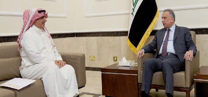 الكاظمي والشمري يبحثان العلاقات التجارية بين العراق والسعودية