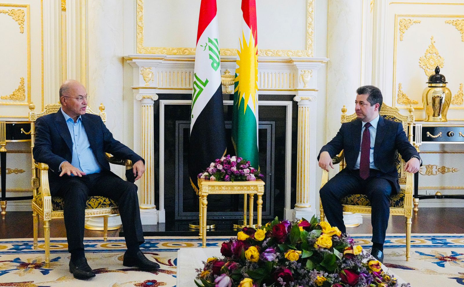 صالح والبارزاني يؤكدان على مصالح الكرد أولاً