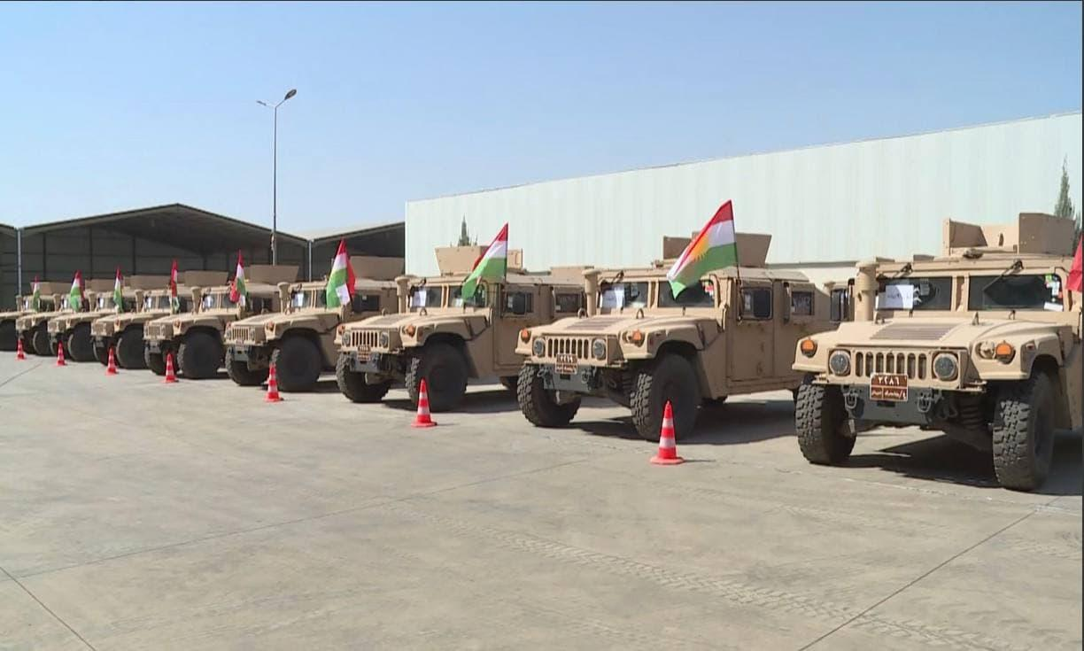 البيشمركة تستلم (150) عجلة همر من الجانب الأمريكي