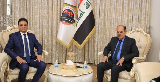 السفير المصري يشيد بالدور المتميز لنقابة الصحفيين العراقيين