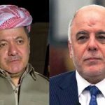 العبادي للبارزاني:سيادة العراق “واحدة لا تتجزأ”