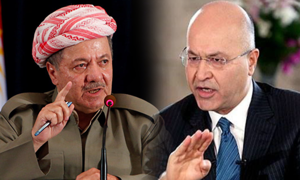 نائب سابق:صالح سيتنازل عن رئاسة الجمهورية لمسعود البارزاني فقط