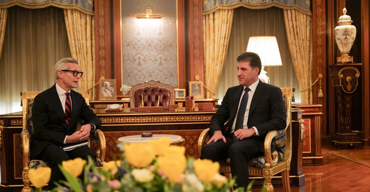 رئيس الإقليم والسفير النرويجي يبحثان الوضع السياسي في العراق والمنطقة