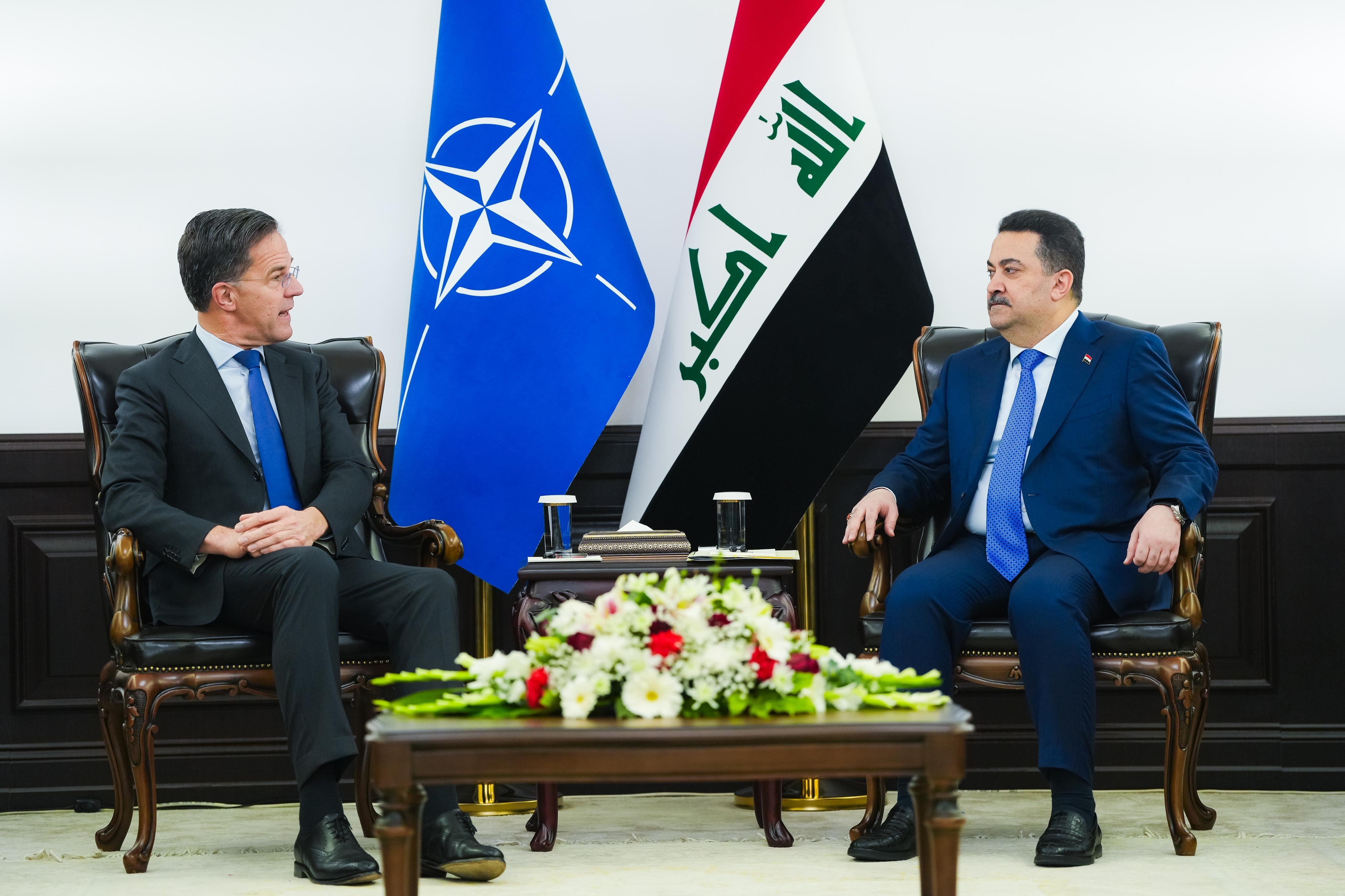 السوداني: ” نقدس” الدور القتالي والاستشاري لقوات الناتو في العراق