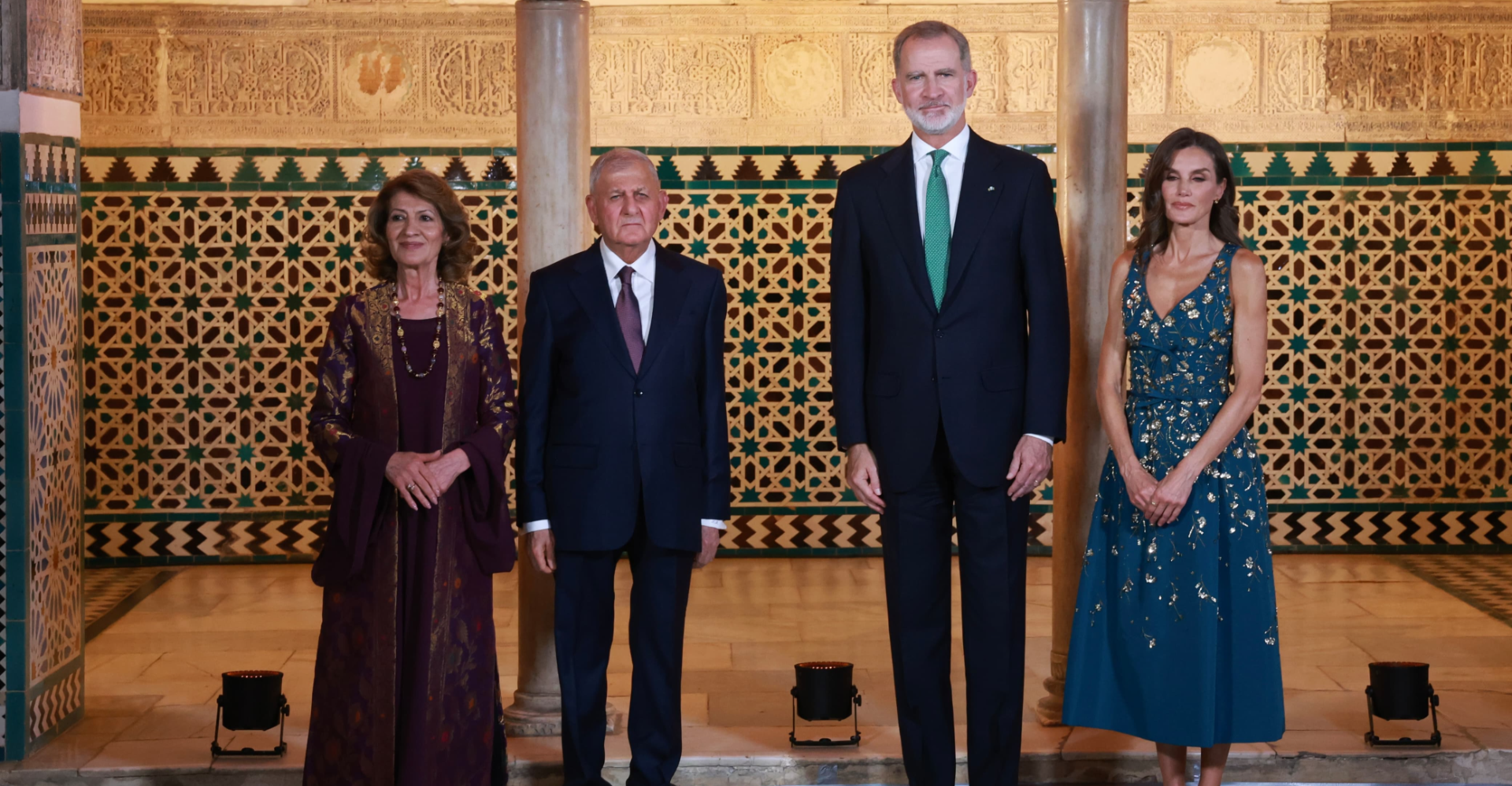 العراق يعاني من العجز المالي الكبير..رئيس الجمهورية وزوجته في سفرة سياحية إلى إسبانيا