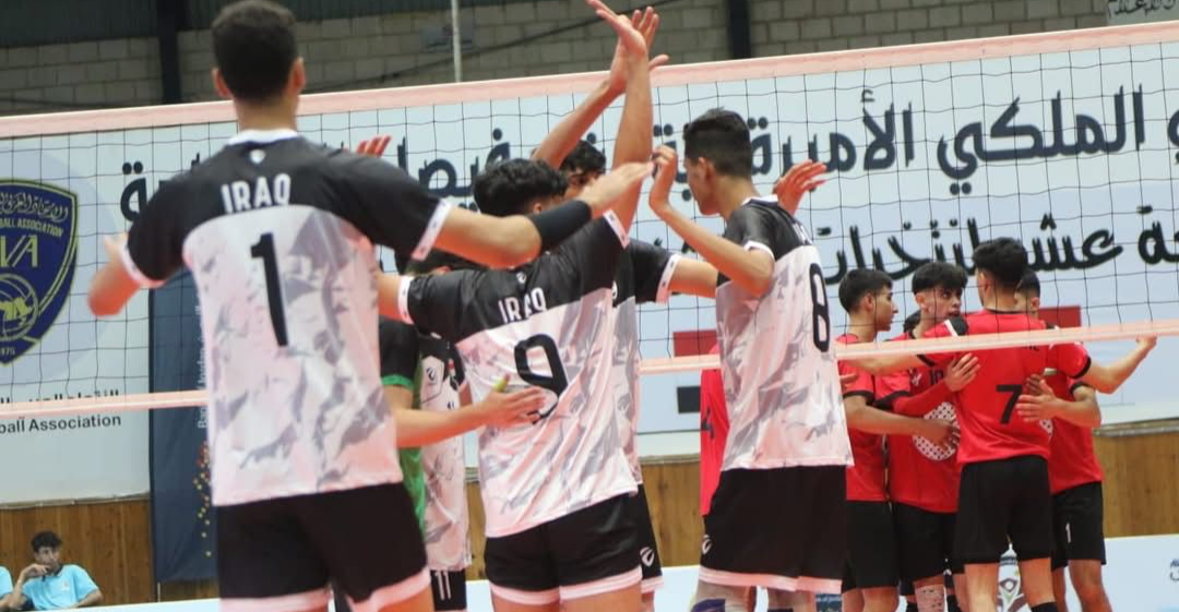 فوز المنتخب العراقي للناشئين لكرة الطائرة على نظيره الكويتي