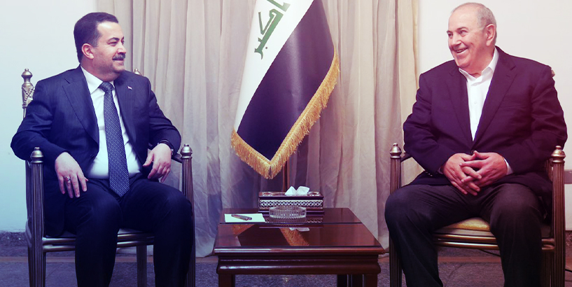 السوداني يلتقي علاوي المتحالف معه انتخابياً