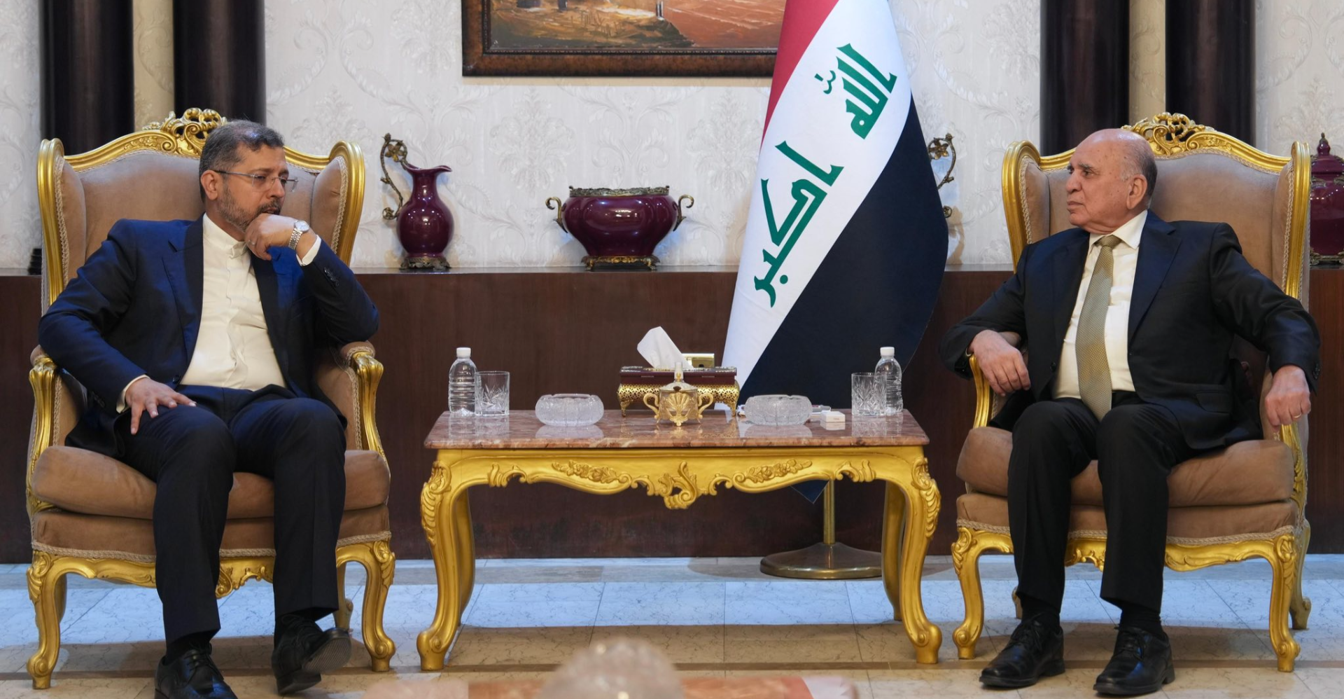 العراق وإيران يؤكدان على “دعم المقاومة الإسلامية”ضد امريكا وإسرائيل