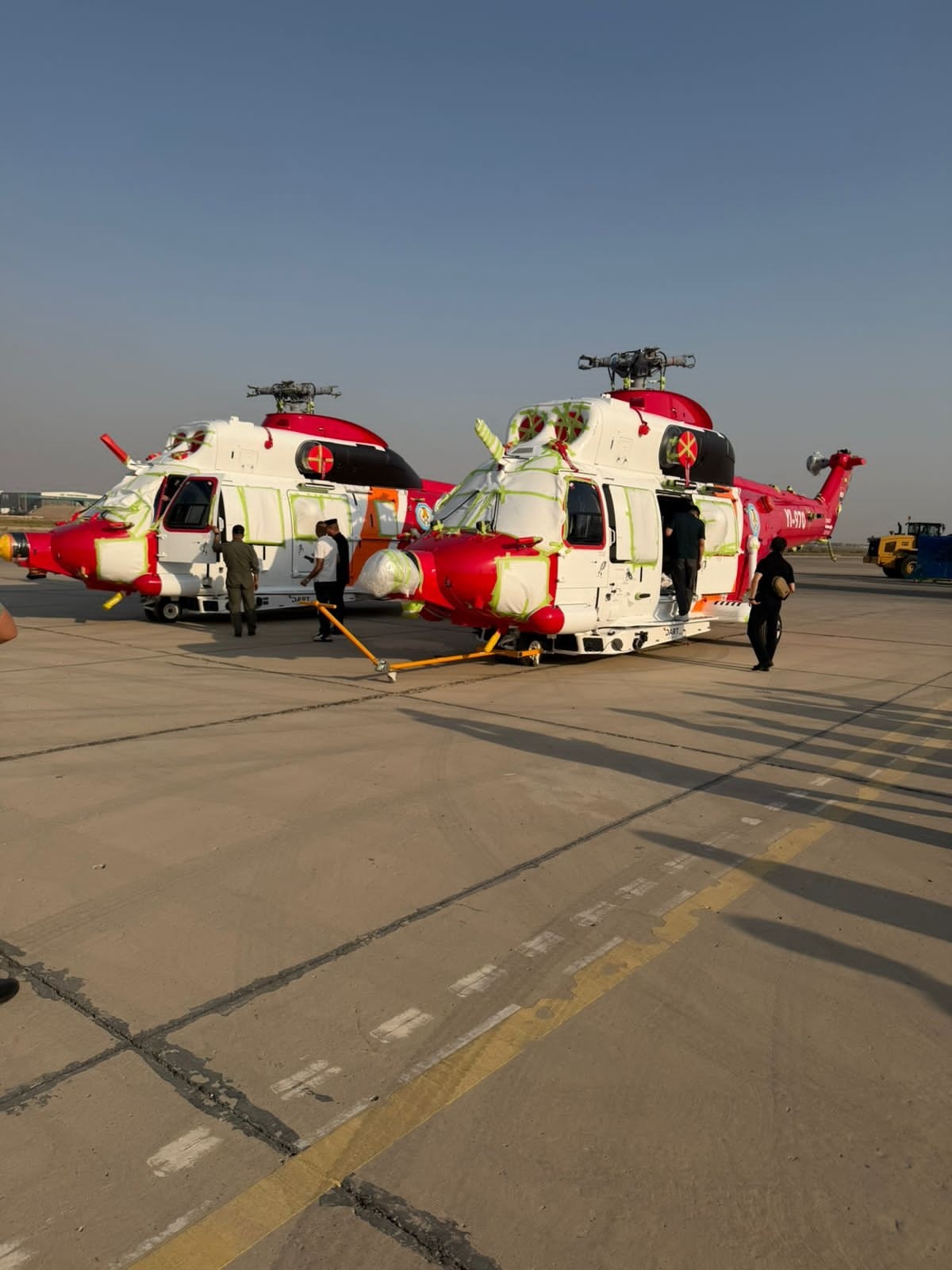 الدفاع المدني يعلن استلامة الدفعة الاولى من طائرات الإنقاذ