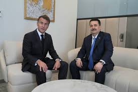 ماكرون والسوداني يؤكدان على تعزيز التعاون بين البلدين