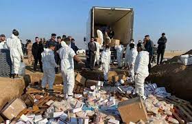 القضاء يعلن اتلاف (104) كغم من المخدرات الإيرانية