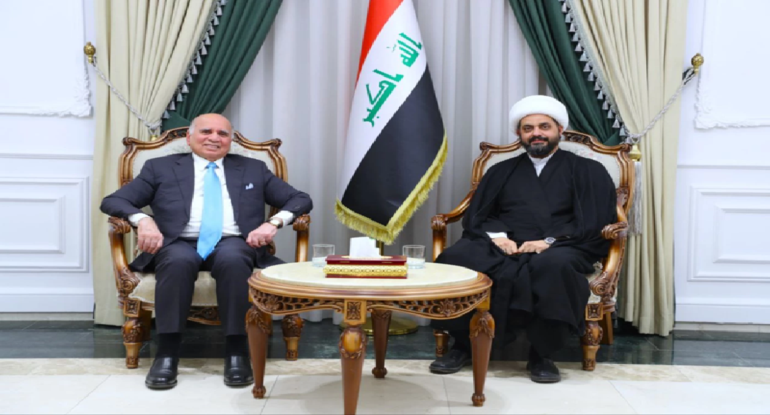 وزير الخارجية يلتقي بالمصنف بالإرهاب الأجنبي والعقوبات الأمريكية المدعو الخزعلي!