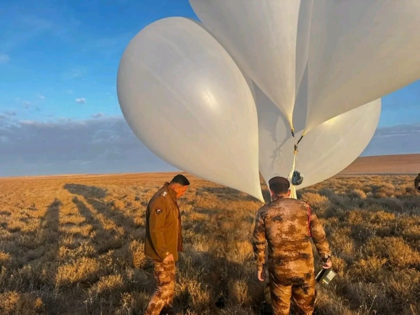 قوات الحدود تعلن عن إحباط (18)كغم من المخدرات عبر بالون هوائي