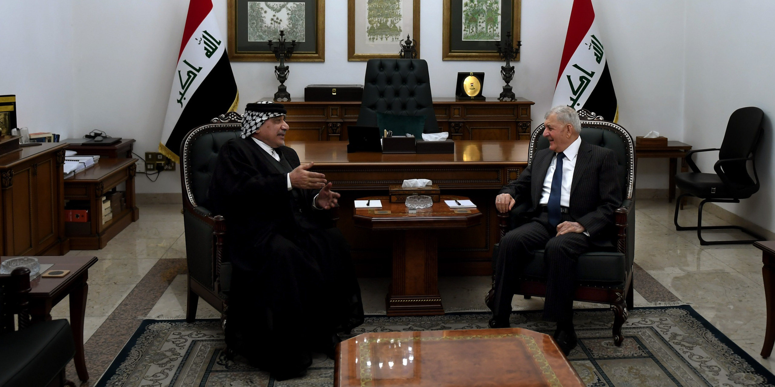 ممثل إيران السياسي عبد المهدي يلتقي رئيس الجمهورية