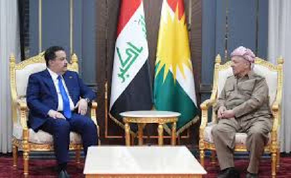 السوداني يترجى البارزاني في حسم منصب رئيس الجمهورية لتمرير خراب العراق المالكي