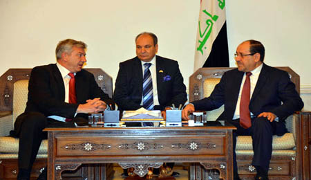 المالكي ونائب رئيس الوزراء الكرواتي يبحثان سبل تطوير العلاقات بين البلدين