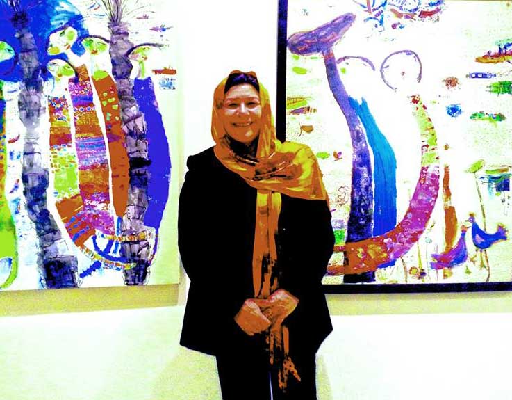 الفنانة العراقية يسرى العبادي تشرق على المركز الثقافي الفرنسي  في بغداد