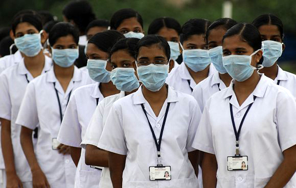 وصول 72 ممرضة هندية الى صحة نينوى و الطبيبات يصلن قريبا
