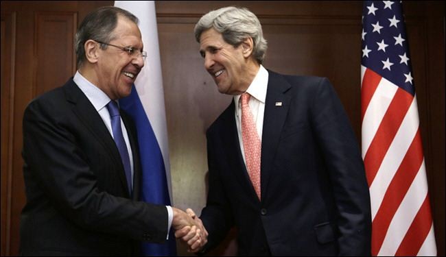 لافروف وكيري والابراهيمي في باريس للتحضير لمؤتمر جنيف2