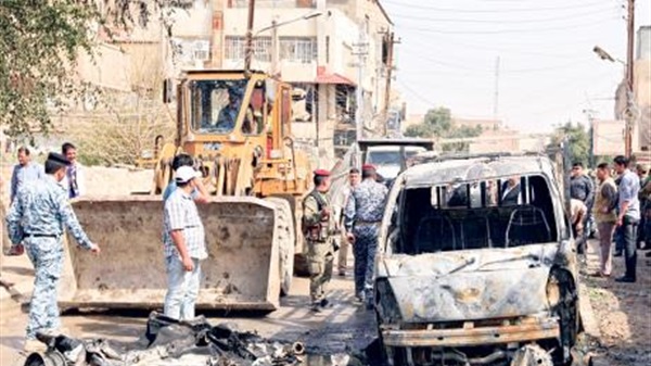 مقتل واصابة 7 اشخاص بانفجار عبوة ناسفة في منطقة الحسينية