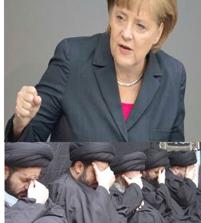 ميركل تغيظ المعمم الزائف ..؟؟